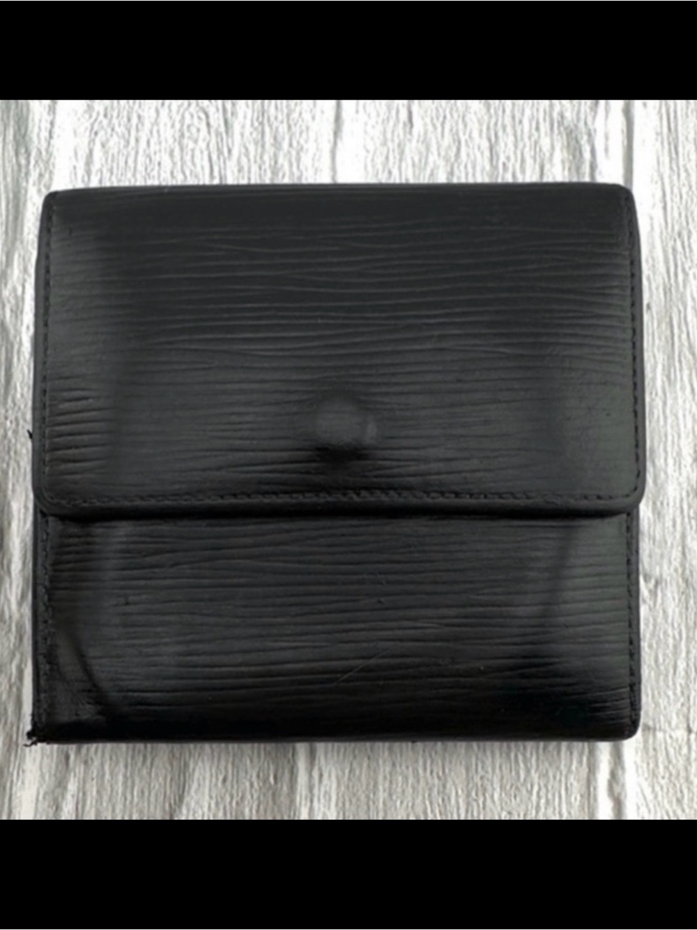 AUTHENTIC Louis Vuitton Marco Wallet. Color: Black